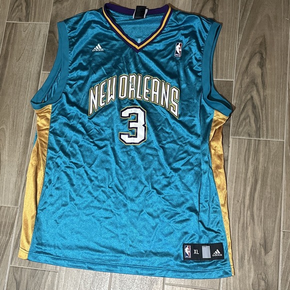 adidas Other - Chris Paul New Orleans Hornets Adidas NBA Authentic Jersey Teal Blue Size XL